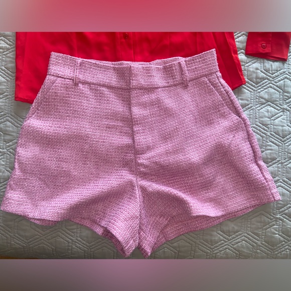 Lillet x Emily in Paris outfit season 4 pink tweed short red blouse wool Beret M - Picture 3 of 16